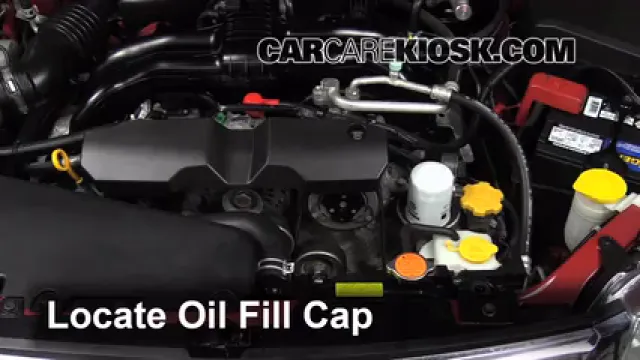 2011 Subaru Forester X 2.5L 4 Cyl. Aceite Agregar aceite